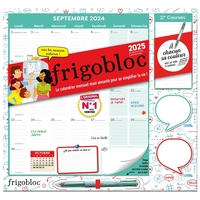Frigobloc Mensuel 2025 à chacun sa couleur (de sept. 2024 à décembre 2025)