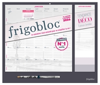 Frigobloc Mensuel 2026 Tendance déco Noir (de janv. à déc. 2026)