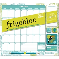 Frigobloc Mensuel 2024 Déco végétale (de janv. à déc. 2024) - édition limitée