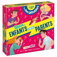 Boîte Quiz - Incollables Famille - Enfants vs Parents