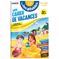 Cahier de vacances 2024 - Les incollables - Grande Section au CP - 5/6 ans