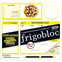 Frigobloc Hebdomadaire 2026 Simplissime (de sept. 2025 à déc. 2026) - Edition 2025