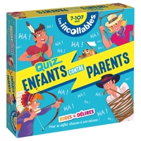 Boite Quiz - Incollables - Enfants vs Parents - Rires et Délires