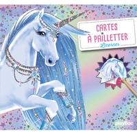 Cartes à pailleter -  Licornes