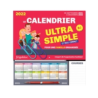 FRIGOBLOC LE MINI CALENDRIER ULTRA SIMPLE POUR UNE FAMILLE ORGANISEE ! DE SEPT 2021 A DEC 2022