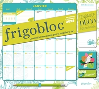 Frigobloc Mensuel 2026 Déco Végétal (de janv. à déc. 2026)