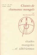 ETUDES MONGOLES ET SIBERIENNES, N  19-20/1988-1989