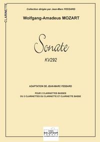 SONATE KV 292 POUR 2 CLARINETTES