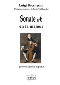 SONATE N06 EN LA MAJEUR POUR VIOLONCELLE ET PIANO