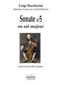 SONATE N05 EN SOL MAJEUR POUR VIOLONCELLE ET PIANO