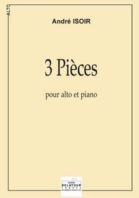 3 PIECES POUR ALTO ET PIANO