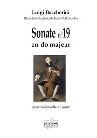 SONATE POUR VIOLONCELLE ET PIANO N 19