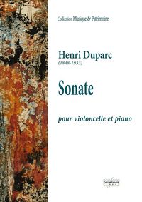 SONATE POUR VIOLONCELLE ET PIANO