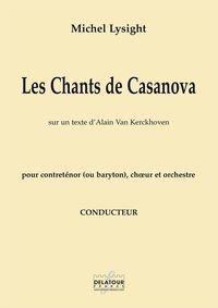 LES CHANTS DE CASANOVA - CONDUCTEUR