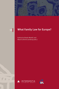 WHAT FAMILY LAW FOR EUROPE?