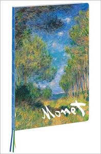 PINE TREE PATH : CLAUDE MONET A4 NOTEBOOK /ANGLAIS