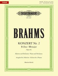 JOHANNES BRAHMS : PIANO CONCERTO NO.2 IN BB MAJOR OP.83