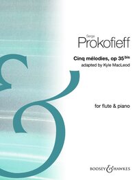 CINQ MELODIES - ADAPTED BY KYLE MACLEOD. OP. 35BIS. FLUTE AND PIANO.