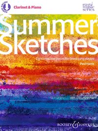 EASY MUSIC SERIES - SUMMER SKETCHES - EIGHT ATTRACTIVE PIECES FOR DEVELOPING PLAYERS. CLARINET AND P