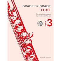 GRADE BY GRADE - FLUTE GRADE 1 - THE COMPLETE RESOURCE FOR THE GRADE 1 FLAUTIST. FLUTE AND PIANO.