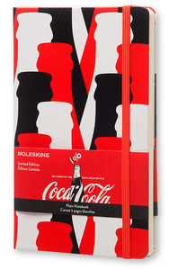 Carnet edt limitée Coca-Cola - Pages blanches - Grand format - Couverture rigide