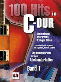 GERHARD HILDNER : 100 HITS IN C-DUR, BAND 1 - PIANO, VOIX & GUITARE