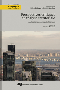 PERSPECTIVES CRITIQUES ET ANALYSE TERRITORIALE - APPLICATIONS URBAINES ET REGIONALES