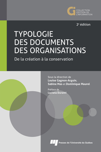 Typologie des documents des organisations, 2e édition