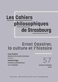 Ernst Cassirer, la culture et l'histoire