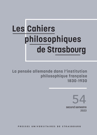 La pensée allemande dans l'institution philosophique française
