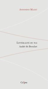 LITTERALITE DU PAS - ANDRE DU BOUCHET