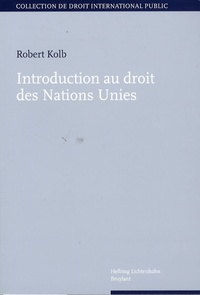 INTRODUCTION AU DROIT DES NATIONS UNIES