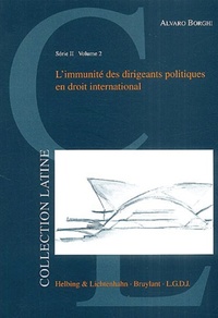 l'immunité des dirigeants politiques en droit international