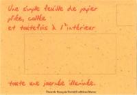 ENVELOPPE POEME ORANGE PAR 4