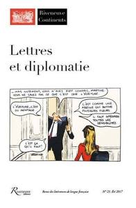 Riveneuve Continents numéro 23 - Lettres et diplomaties