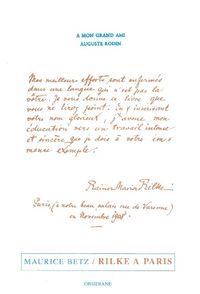 RILKE A PARIS