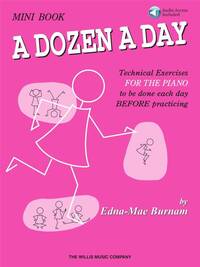 EDNA-MAE BURNAM : A DOZEN A DAY MINI BOOK - BOOK/AUDIO - RECUEIL + ENREGISTREMENT(S) EN LIGNE