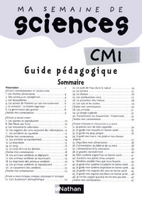 Ma semaine de sciences CM1 Livre du maître