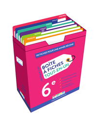 BOITE A FICHES 6E - 110 FICHES RECTO-VERSO POUR UNE ANNEE REUSSIE !