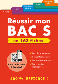 BOITE A FICHES REUSSIR MON BAC S - EN 163 FICHES