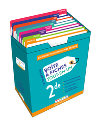 BOITE A FICHES - SECONDE - 200 FICHES RECTO-VERSO POUR UNE ANNEE REUSSIE !