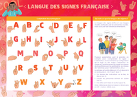 Les posters de l'école : Langue des signes française