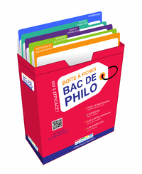 BOITE A FICHES - PHILOSOPHIE - 80 FICHES RECTO-VERSO POUR REUSSIR LE BAC PHILO !