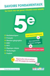 Savoirs fondamentaux 5e - Toutes les matières