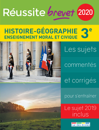 Réussite brevet 2020 Histoire-géographie 3e enseignement moral et civique