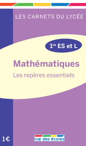 Mathématiques - Carnet premières ES/L