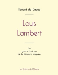 LOUIS LAMBERT DE BALZAC (EDITION GRAND FORMAT)