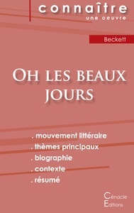 Fiche de lecture Oh les beaux jours de Samuel Beckett (Analyse littéraire de référence et résumé complet)