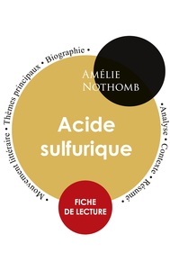 Fiche de lecture Acide sulfurique (Étude intégrale)