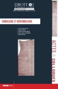 FORMALISME ET NEOFORMALISME - SOUS LA DIRECTION DE MICHEL BOUDOT, MARIANNE FAURE-ABBAD, MARCO URBANO